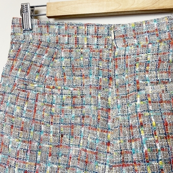 Walter Baker Serena Tweed Shorts 10 NWOT new multicolor high rise waist spring - Picture 6 of 13